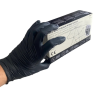 Gants en nitrile noir (S, M, L, XL) sans poudre, paquet de 100