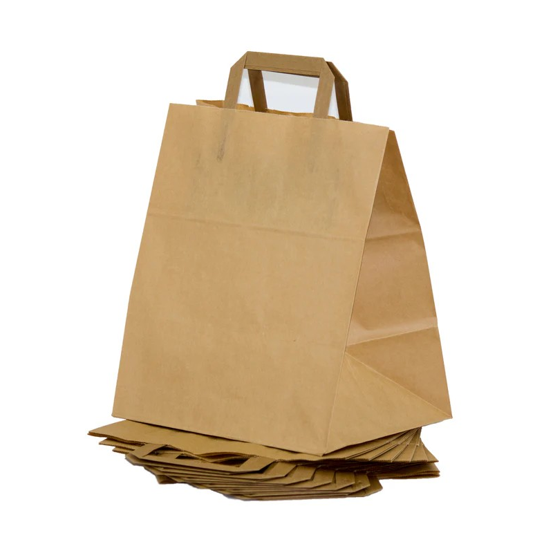 250 sacs en papier kraft brun de 32 x 17 x 28 cm