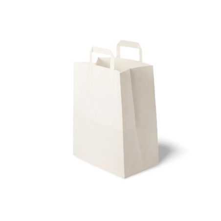 Kopie van 250 witte papieren draagtassen 26x17x25cm
