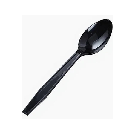 Cuillère en plastique noir