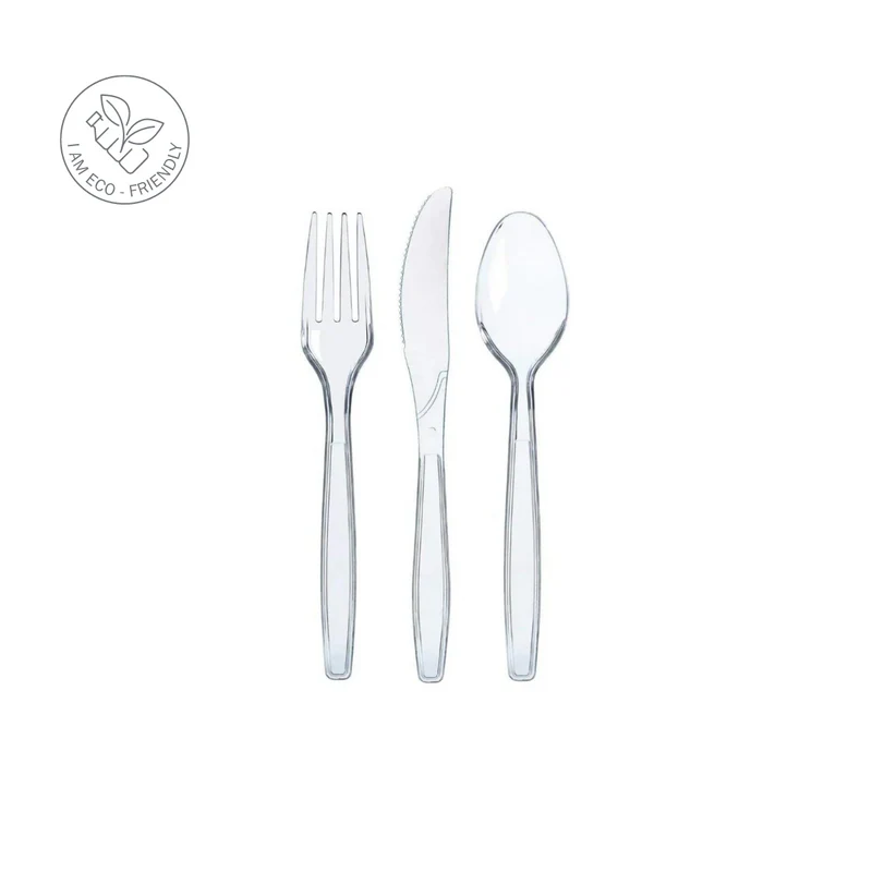 100 fourchettes en plastique (couverts réutilisables)