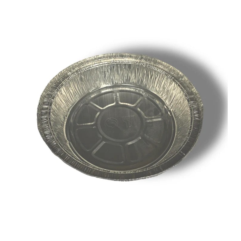 100 x barquettes en aluminium avec couvercles 770 Ø 18,2 cm