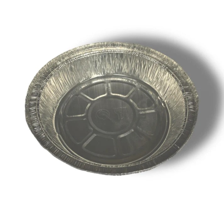 100 x barquettes en aluminium avec couvercles 770 Ø 18,2 cm